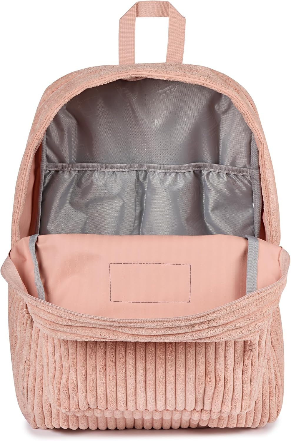 image:imageJanSport Superbreak Plus FX Backpack Work Travel or Laptop Bag with Water Bottle Pocket Oil Slick BlackSurreal Corduroy Misty Rose