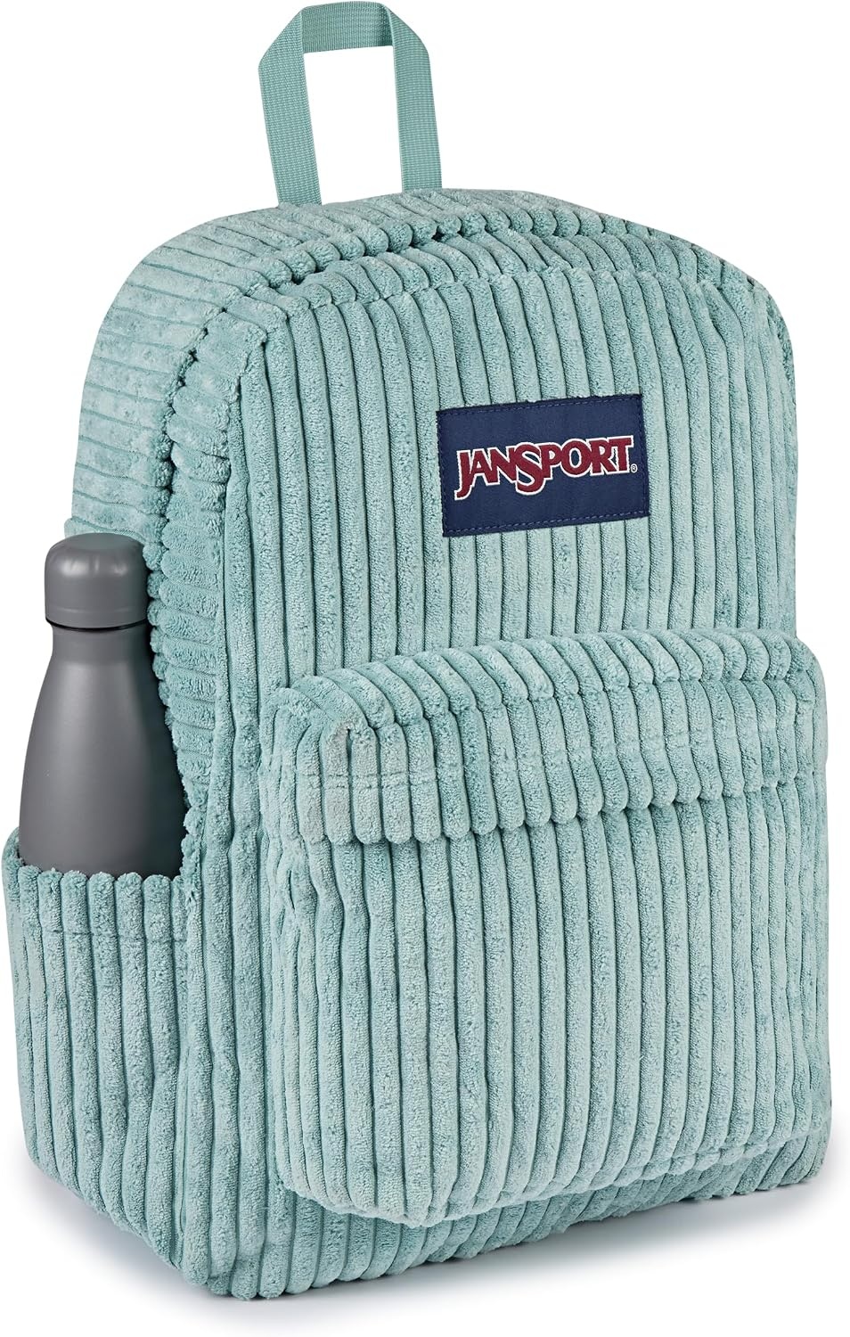 image:imageJanSport Superbreak Plus FX Backpack Work Travel or Laptop Bag with Water Bottle Pocket Oil Slick BlackSurreal Corduroy Sage