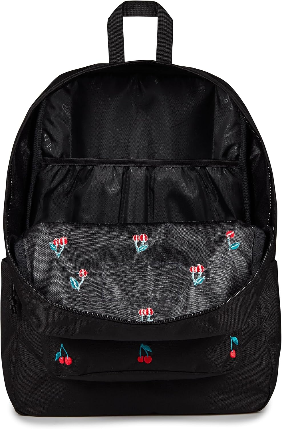 image:imageJanSport Superbreak Plus FX Backpack Work Travel or Laptop Bag with Water Bottle Pocket Oil Slick BlackSurreal Sensations Black