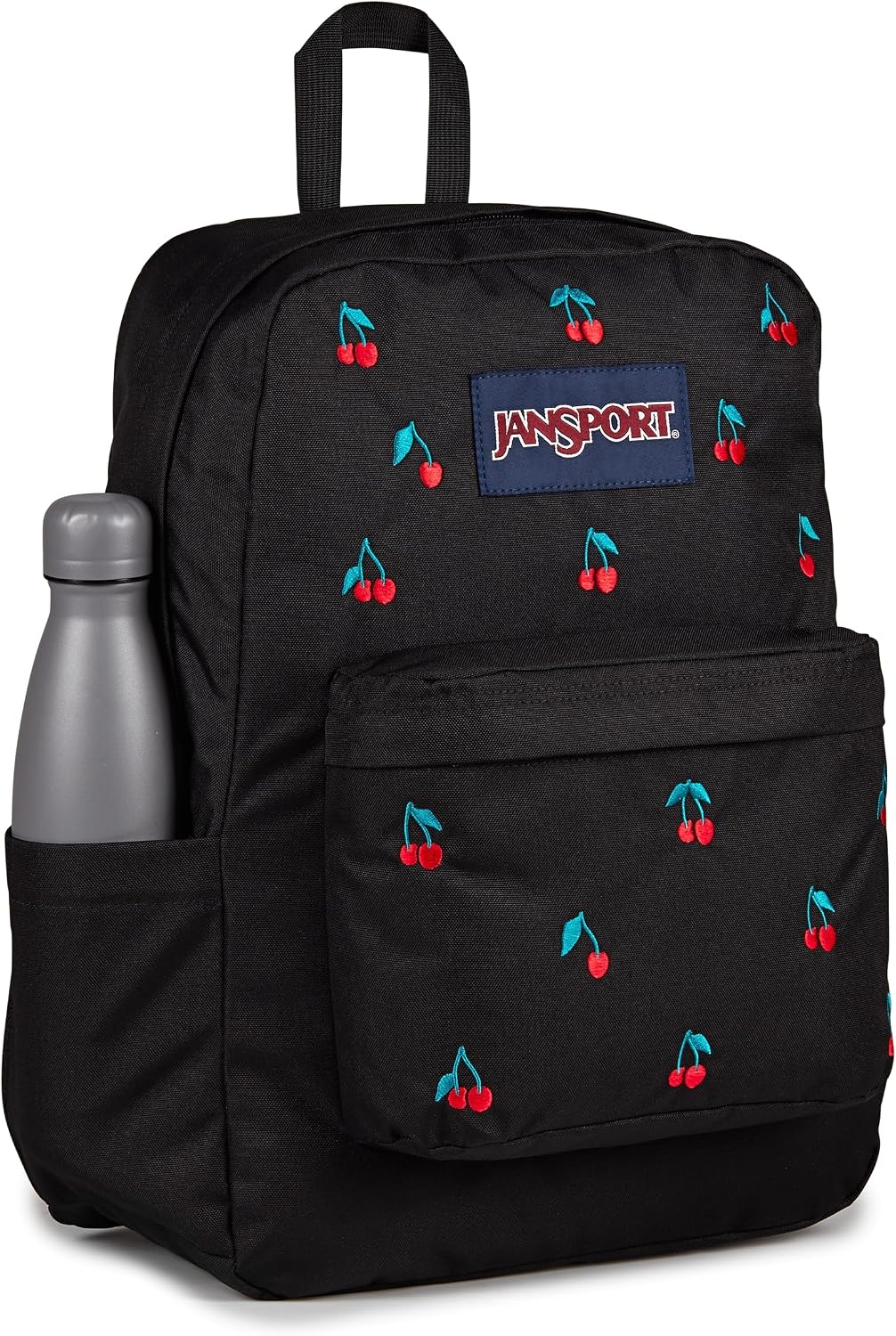 image:imageJanSport Superbreak Plus FX Backpack Work Travel or Laptop Bag with Water Bottle Pocket Oil Slick BlackSurreal Sensations Black