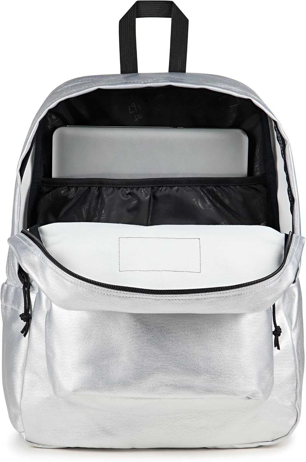 image:imageJanSport Superbreak Plus FX Backpack Work Travel or Laptop Bag with Water Bottle Pocket Oil Slick BlackSurreal Shine