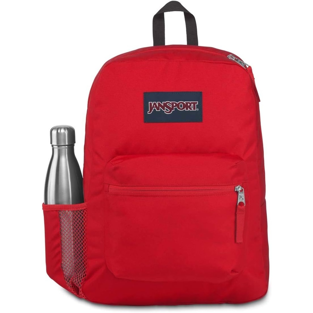 image:imageJanSport 26L Cross Town Backpack  12 inch Daypack Russet RedRed Tape