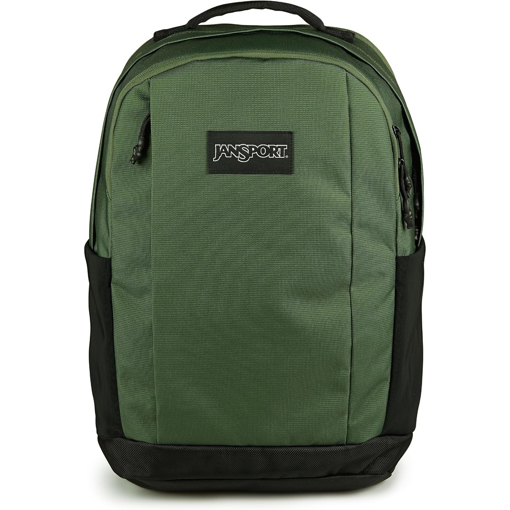 image:imageJanSport Inbound Pack Large Main Compartment Dual Water Bottle Pockets and Dedicated 15Inch Padded Laptop Pocket BlackCargo Green