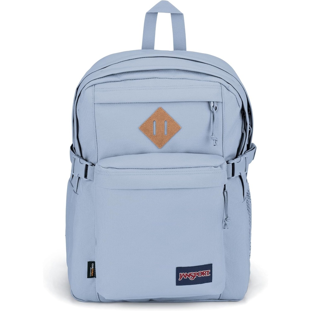 image:imageJanSport Main Campus FX Backpack Travel or Work Bag w 15Inch Laptop Pack with Leather Trim Lavender AshBlue Dusk