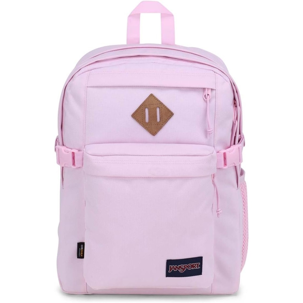 image:imageJanSport Main Campus FX Backpack Travel or Work Bag w 15Inch Laptop Pack with Leather Trim Lavender AshPink Ice