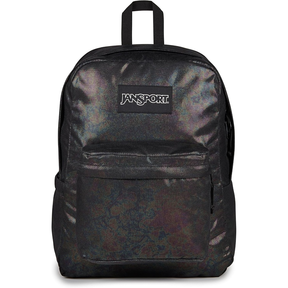 image:imageJanSport Superbreak Plus FX Backpack Work Travel or Laptop Bag with Water Bottle Pocket Oil Slick BlackOil Slick Black