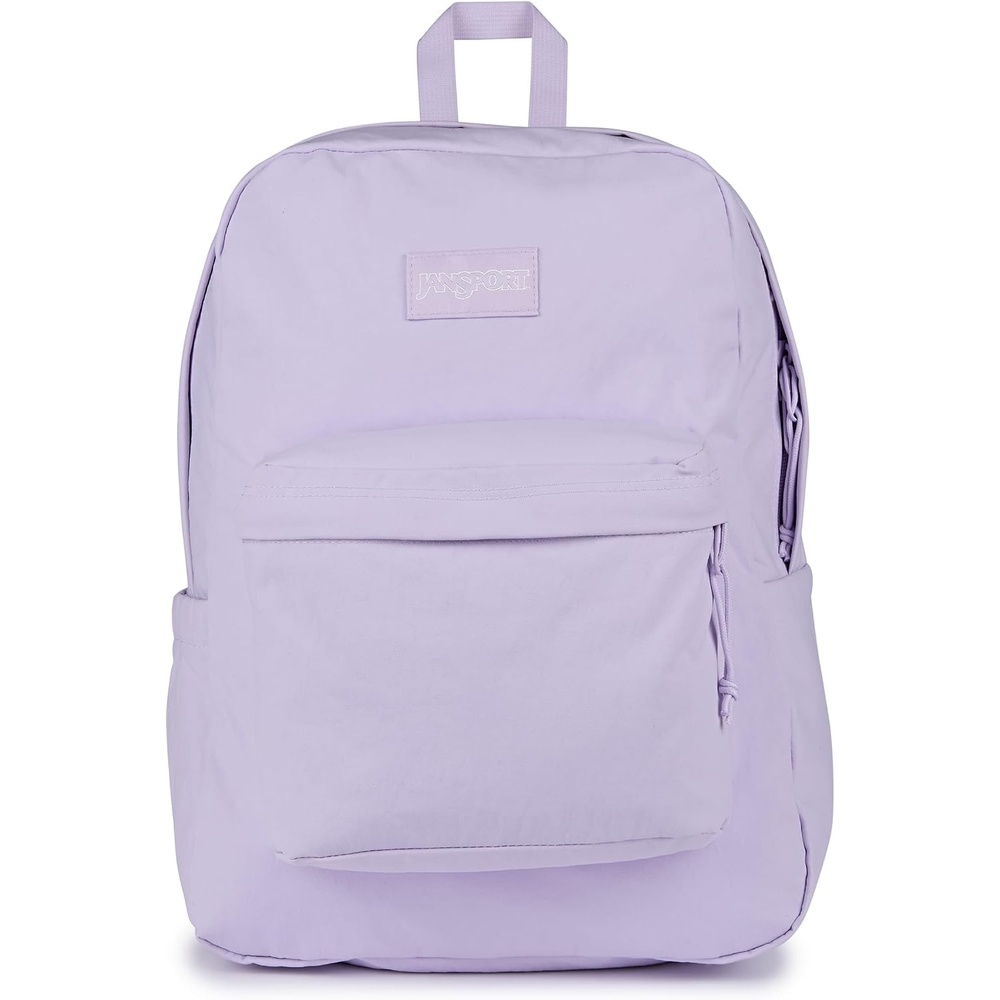 image:imageJanSport Superbreak Plus FX Backpack Work Travel or Laptop Bag with Water Bottle Pocket Oil Slick BlackPastel Lilac