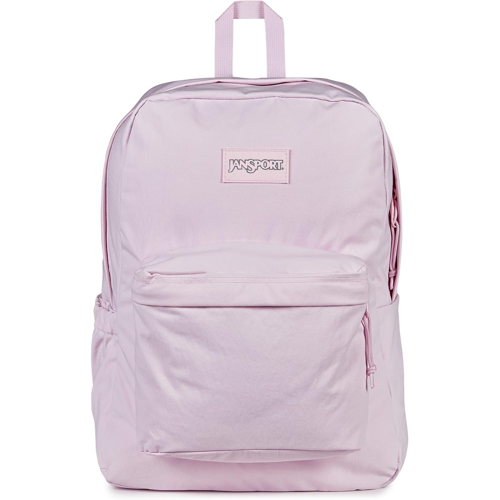 image:imageJanSport Superbreak Plus FX Backpack Work Travel or Laptop Bag with Water Bottle Pocket Oil Slick BlackPink IcePink Ice