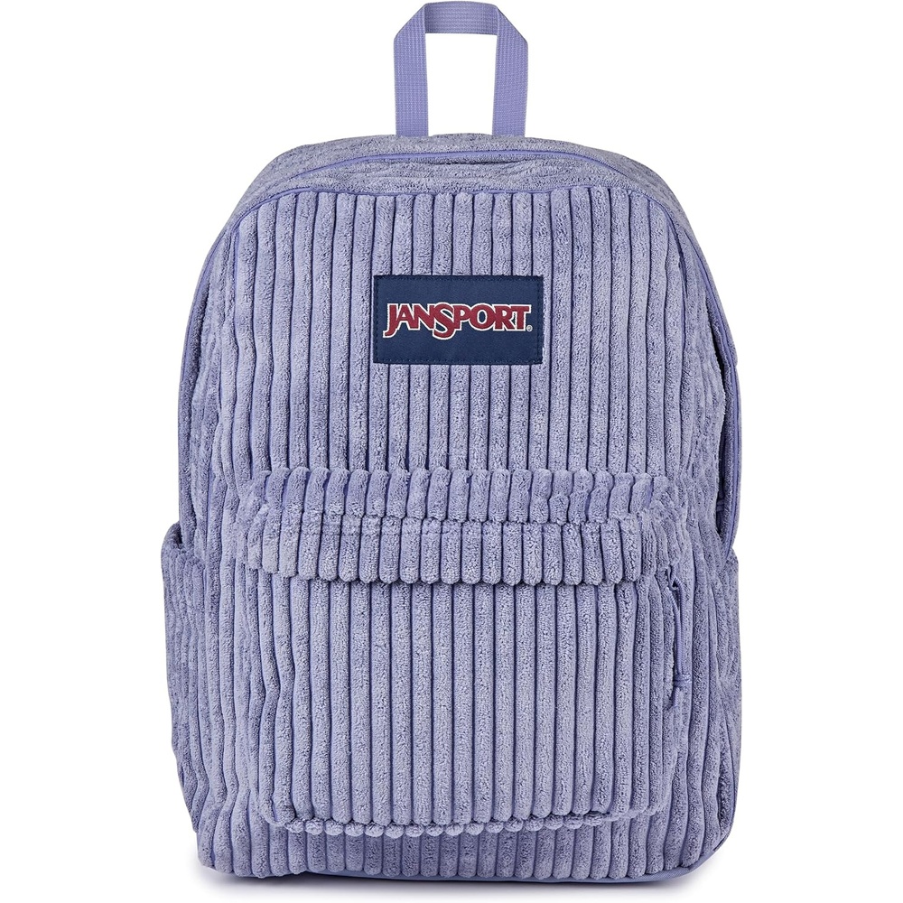 image:imageJanSport Superbreak Plus FX Backpack Work Travel or Laptop Bag with Water Bottle Pocket Oil Slick BlackSurreal Corduroy Lavender Ash