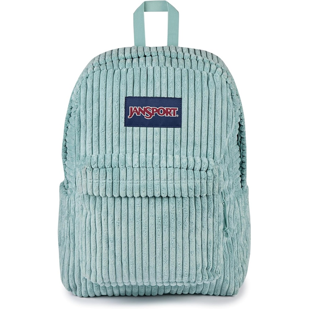 image:imageJanSport Superbreak Plus FX Backpack Work Travel or Laptop Bag with Water Bottle Pocket Oil Slick BlackSurreal Corduroy Sage