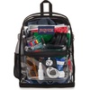 JanSport 25.5L Clear Pack – Large Transparent Mesh Bottom, Clear(Clear)