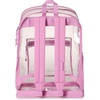 JanSport 25.5L Clear Pack – Large Transparent Mesh Bottom, Clear(Ube Dream)