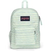 JanSport 26L Cross Town Backpack – 12 inch Daypack, Russet Red(70s Space Dye Fresh Mint)