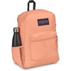 JanSport 26L Cross Town Backpack – 12 inch Daypack, Russet Red(Peach Neon)