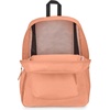 JanSport 26L Cross Town Backpack – 12 inch Daypack, Russet Red(Peach Neon)