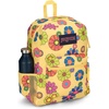 JanSport 26L Cross Town Backpack – 12 inch Daypack, Russet Red(Power to the Flower)