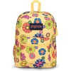 JanSport 26L Cross Town Backpack – 12 inch Daypack, Russet Red(Power to the Flower)