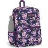 JanSport 26L Cross Town Backpack – 12 inch Daypack, Russet Red(Purple Petals)