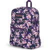 JanSport 26L Cross Town Backpack – 12 inch Daypack, Russet Red(Purple Petals)