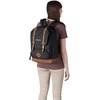 JanSport Cortlandt Laptop Backpack, Russet Red, 15” Laptop Sleeve-Synthetic Leather Shoulder Computer Bag with Large Compartment, Padded Straps- Rucksack for Men, Women(Black)