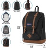 JanSport Cortlandt Laptop Backpack, Russet Red, 15” Laptop Sleeve-Synthetic Leather Shoulder Computer Bag with Large Compartment, Padded Straps- Rucksack for Men, Women(Boho Floral Gra)