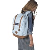 JanSport Cortlandt Laptop Backpack, Russet Red, 15” Laptop Sleeve-Synthetic Leather Shoulder Computer Bag with Large Compartment, Padded Straps- Rucksack for Men, Women(Blue Dusk)