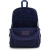 JanSport Eco Mesh Backpack, Red Tape, 17” x 12.5” x 6” – Large Semi-Transparent Bag for Adults with Laptop Sleeve, Padded Back Panel, Black(Navy)