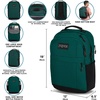 JanSport Landings Pack – Large Backpack with Soft Back Panel, Dual Water Bottle Pockets, 15-Inch Padded Laptop Compartment, Black(Black)