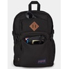 JanSport Main Campus FX Backpack – Travel or Work Bag w 15-Inch Laptop Pack with Leather Trim, Lavender Ash(Black)