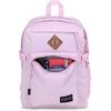 JanSport Main Campus FX Backpack – Travel or Work Bag w 15-Inch Laptop Pack with Leather Trim, Lavender Ash(Pink Ice)