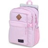 JanSport Main Campus FX Backpack – Travel or Work Bag w 15-Inch Laptop Pack with Leather Trim, Lavender Ash(Pink Ice)