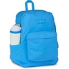 JanSport Superbreak Plus FX Backpack – Work, Travel, or Laptop Bag with Water Bottle Pocket – Oil Slick Black(Azul Blue)