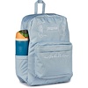 JanSport Superbreak Plus FX Backpack – Work, Travel, or Laptop Bag with Water Bottle Pocket – Oil Slick Black(Bandana Jam Emb Blue Dusk/White/White)