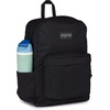 JanSport Superbreak Plus FX Backpack – Work, Travel, or Laptop Bag with Water Bottle Pocket – Oil Slick Black(Black)