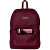 JanSport Superbreak Plus FX Backpack – Work, Travel, or Laptop Bag with Water Bottle Pocket – Oil Slick Black(Cherry Lacquer/Cherry L)