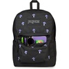 JanSport Superbreak Plus FX Backpack – Work, Travel, or Laptop Bag with Water Bottle Pocket – Oil Slick Black(Embroidered Shrooms)