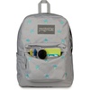 JanSport Superbreak Plus FX Backpack – Work, Travel, or Laptop Bag with Water Bottle Pocket – Oil Slick Black(Embroidered Shrooms Md Grey/E Azul/Bratty)