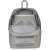 JanSport Superbreak Plus FX Backpack – Work, Travel, or Laptop Bag with Water Bottle Pocket – Oil Slick Black(Embroidered Shrooms Md Grey/E Azul/Bratty)