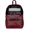 JanSport Superbreak Plus FX Backpack – Work, Travel, or Laptop Bag with Water Bottle Pocket – Oil Slick Black(Just a Rose Emb Cherry Lacquer/Grn/Red)