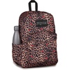 JanSport Superbreak Plus FX Backpack – Work, Travel, or Laptop Bag with Water Bottle Pocket – Oil Slick Black(Leopard Rose Brown/Black/Red/Green)