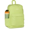 JanSport Superbreak Plus FX Backpack – Work, Travel, or Laptop Bag with Water Bottle Pocket – Oil Slick Black(Lime Citron)