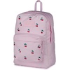 JanSport Superbreak Plus FX Backpack – Work, Travel, or Laptop Bag with Water Bottle Pocket – Oil Slick Black(Pink Ice Cherry Emb)
