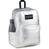 JanSport Superbreak Plus FX Backpack – Work, Travel, or Laptop Bag with Water Bottle Pocket – Oil Slick Black(Surreal Shine​)