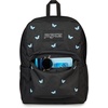 JanSport Superbreak Plus FX Backpack – Work, Travel, or Laptop Bag with Water Bottle Pocket – Oil Slick Black(Tiny Butterflies Black/Md Blu/Lt Blu)