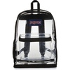 JanSport 25.5L Clear Pack – Large Transparent Mesh Bottom, Clear(Clear)