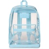 JanSport 25.5L Clear Pack – Large Transparent Mesh Bottom, Clear(Sky High Blue)