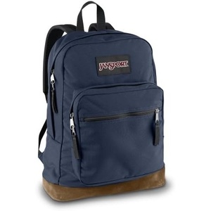 JanSport 26L Cross Town Backpack – 12 inch Daypack, Russet Red(Navy)