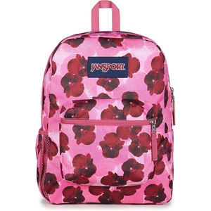 JanSport 26L Cross Town Backpack – 12 inch Daypack, Russet Red(Pop Art Pansies)