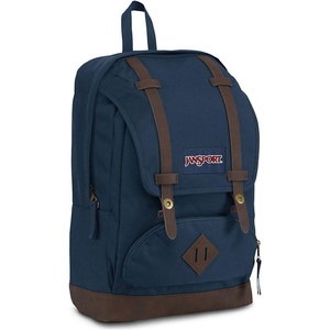 JanSport Cortlandt Laptop Backpack, Russet Red, 15” Laptop Sleeve-Synthetic Leather Shoulder Computer Bag with Large Compartment, Padded Straps- Rucksack for Men, Women(Navy)