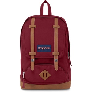 JanSport Cortlandt Laptop Backpack, Russet Red, 15” Laptop Sleeve-Synthetic Leather Shoulder Computer Bag with Large Compartment, Padded Straps- Rucksack for Men, Women(Russet Red)
